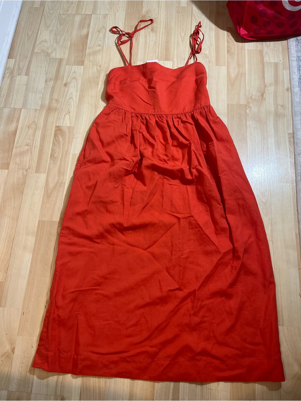 UNIQLO Womens New With Tags Linen-Blend Camisole Dress Medium